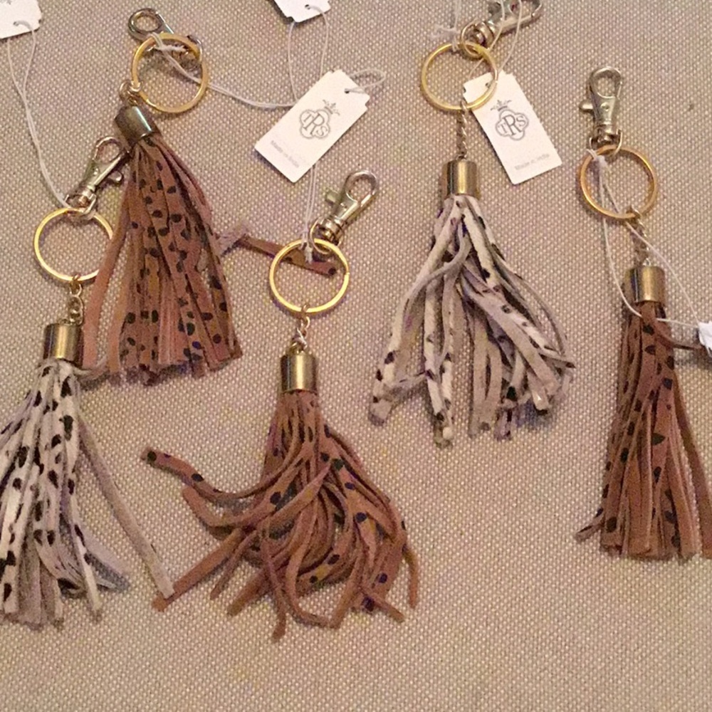 Animal print tassel